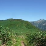 石徹白道から別山