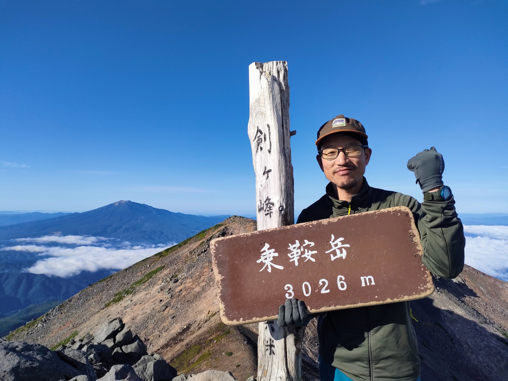 御嶽山バック乗鞍岳